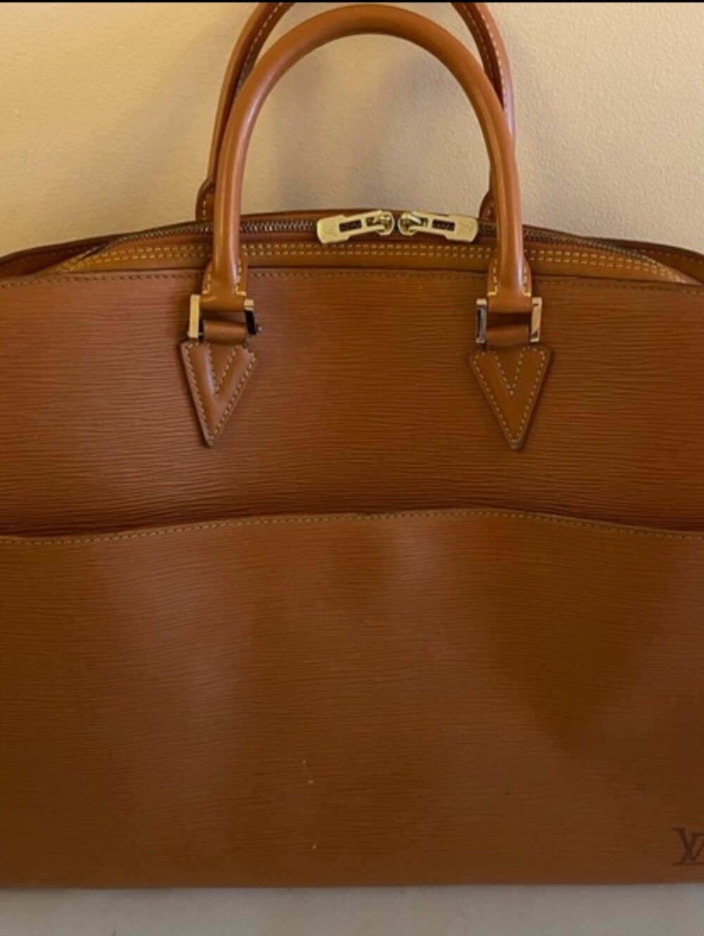 Louis Vuitton Sorbonne briefcase in brown Epi leather